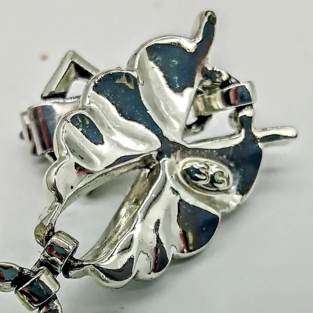 Vintage Sarah Coventry Silver Finish Crossed Swords Link Fashion Bracelet